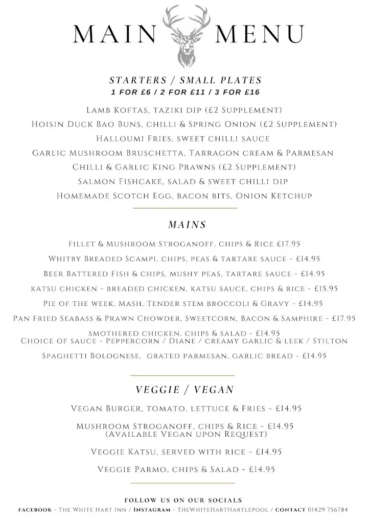 Menu_The White Hart Inn_Hartlepool_image_1
