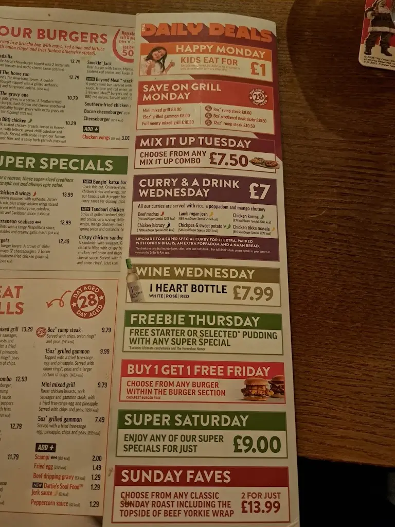 Menu_The Stag & Monkey_Hartlepool_image_1