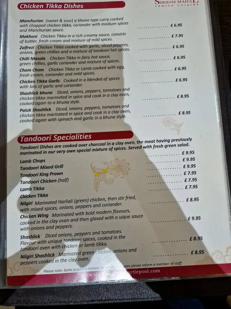 Menu_Sheesh Mahal_Hartlepool_image_4
