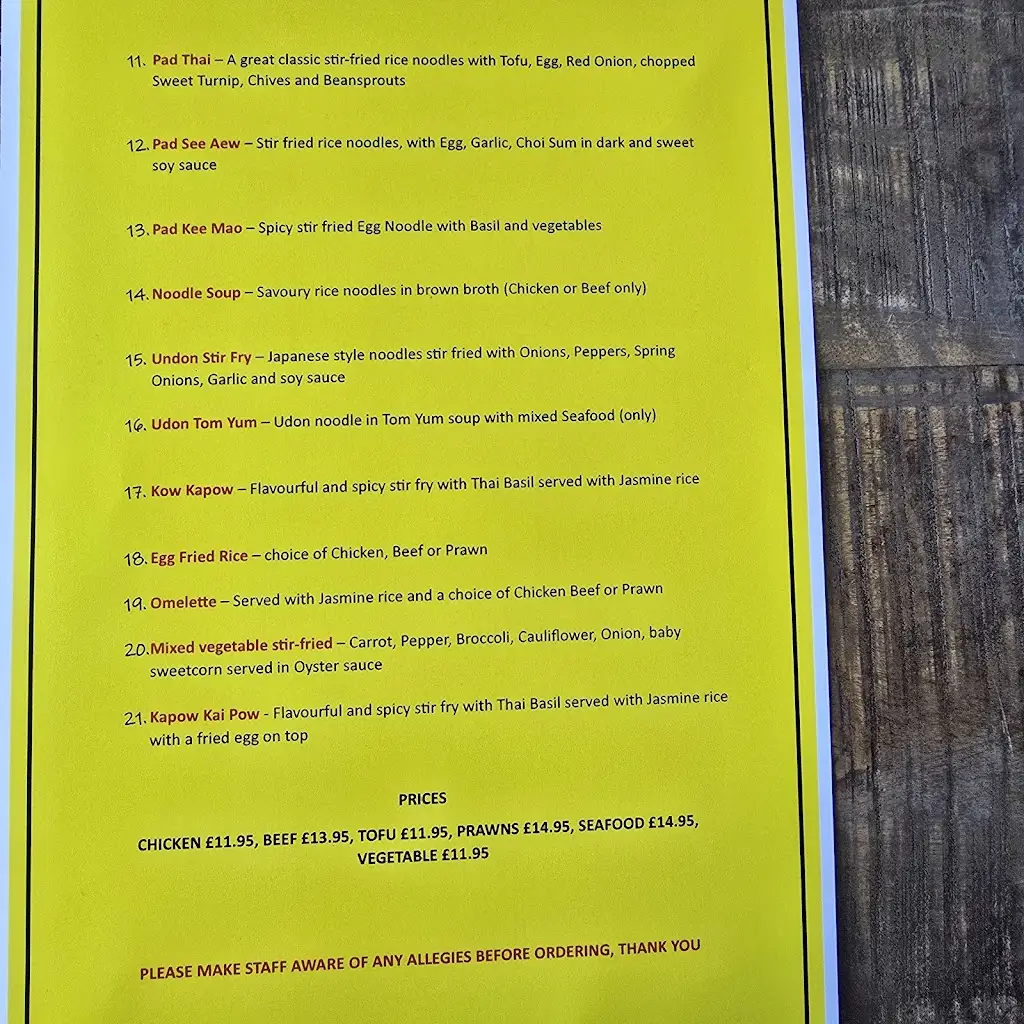 Menu_Mary Rowntree Thai Restaurant_Hartlepool_image_2