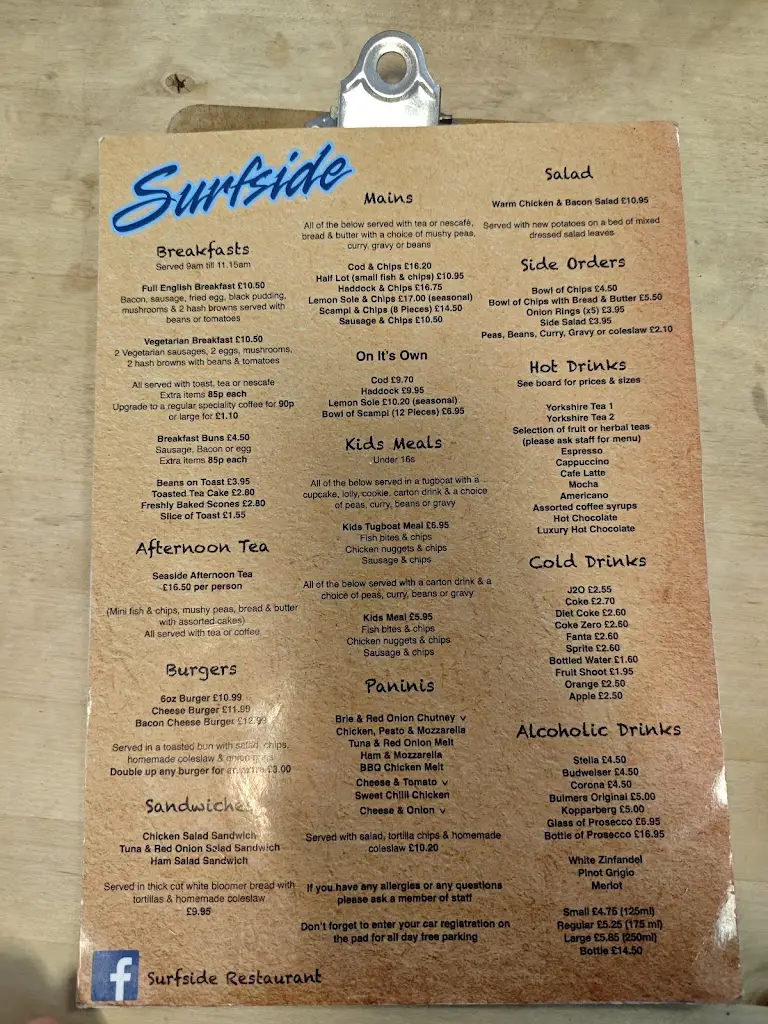 Menu_Surfside Fish Bar & Restaurant_Hartlepool_image_1