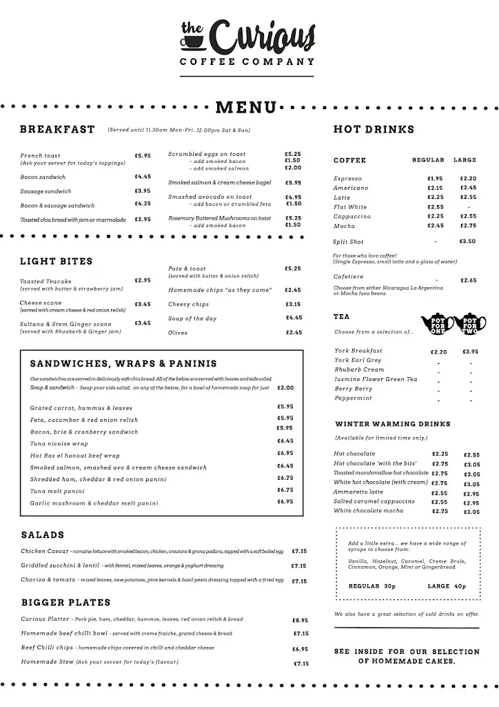 Menu_The Curious Coffee Company_Haxby_image_1
