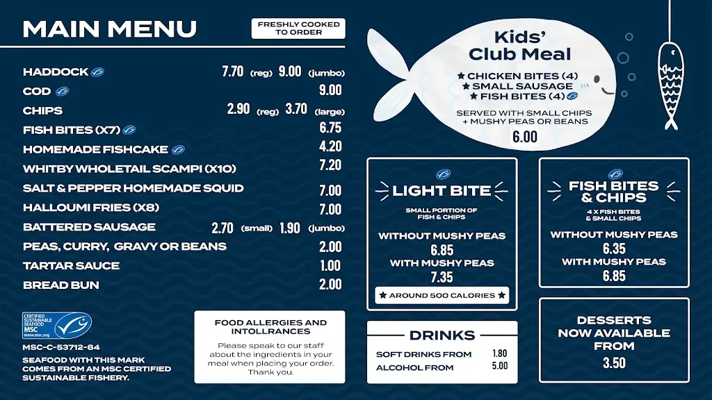 Menü_Millers Fish & Chips_Haxby_Bild_1