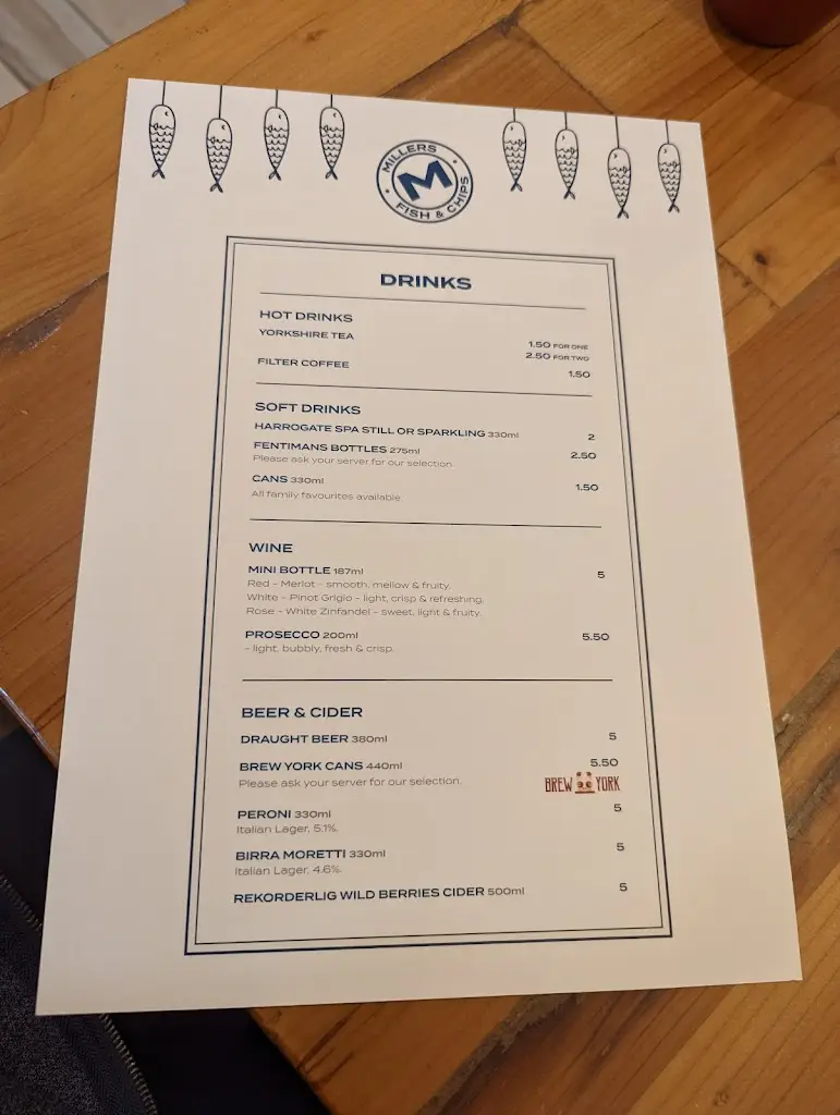 Menü_Millers Fish & Chips_Haxby_Bild_2