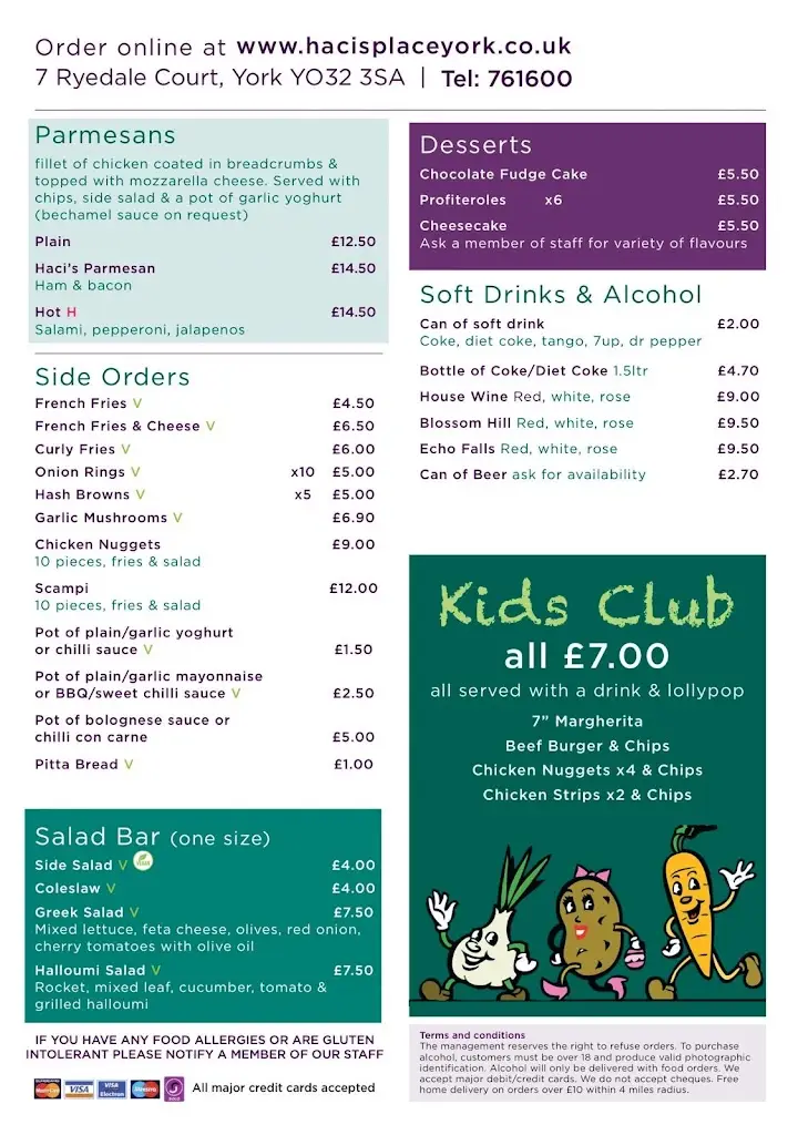 Menu_Haci's Place_Haxby_image_3