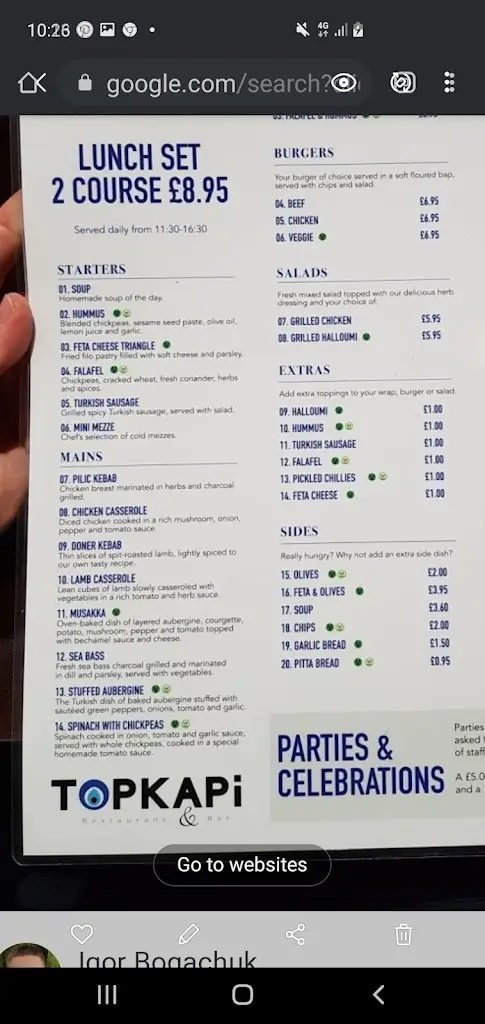 Menu_Topkapi Palace_Hazel Grove_image_2