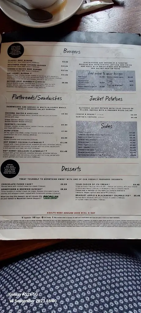 Menu_The Bull's Head_Hazel Grove_image_3