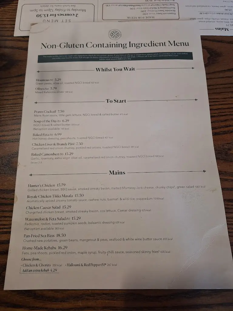 Menu_Haworth Old Hall_Haworth_image_2