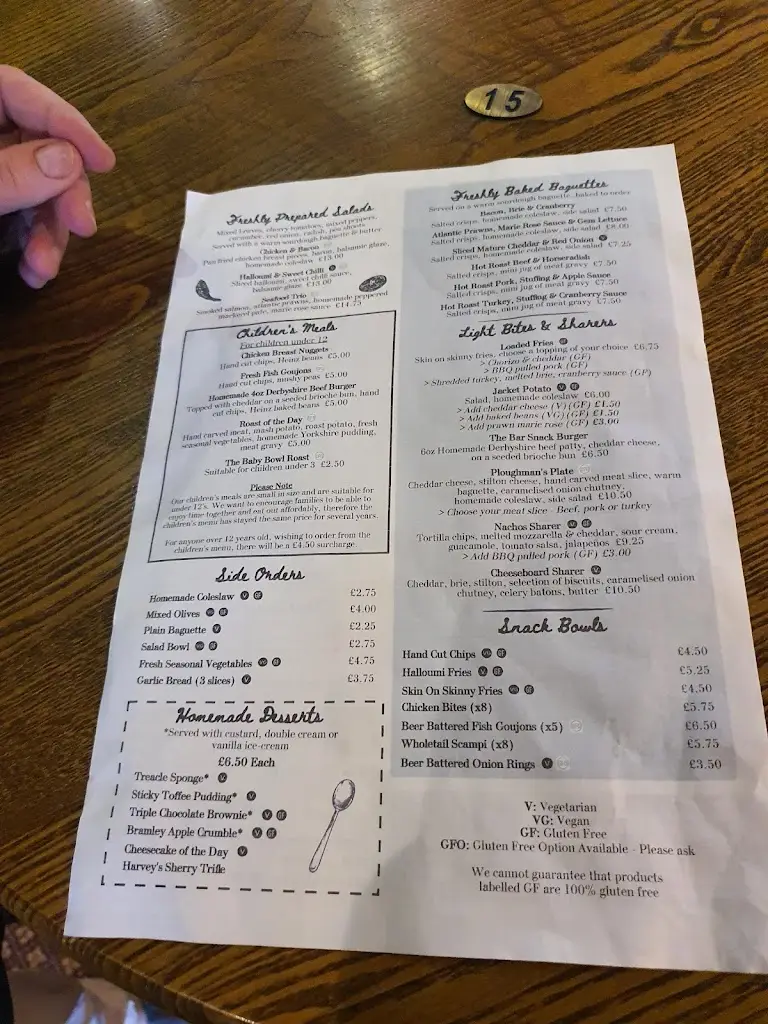 Menu_Black Boy Inn, Heage_Heage_immagine_2