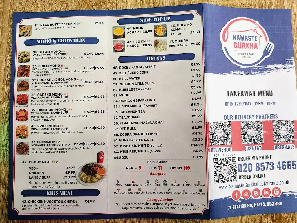 Menu_Namaste Gurkha - Hayes_Hayes_image_1