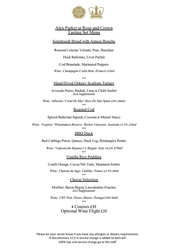 Menu_Rose and Crown_Hatfield_imagen_2