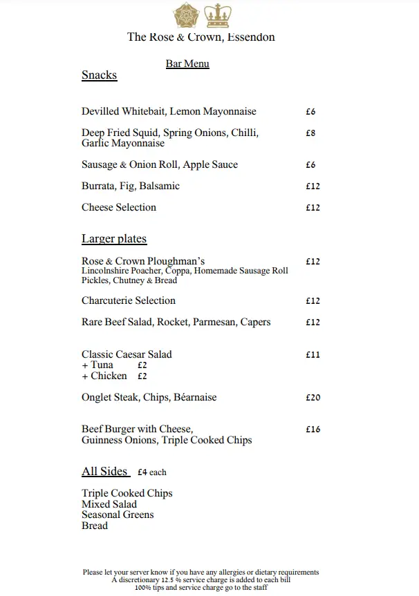 Menu_Rose and Crown_Hatfield_imagen_3