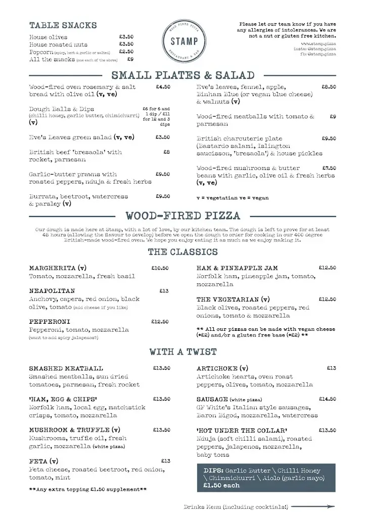 Menu_Stamp Pizza_Aylsham_imagen_2