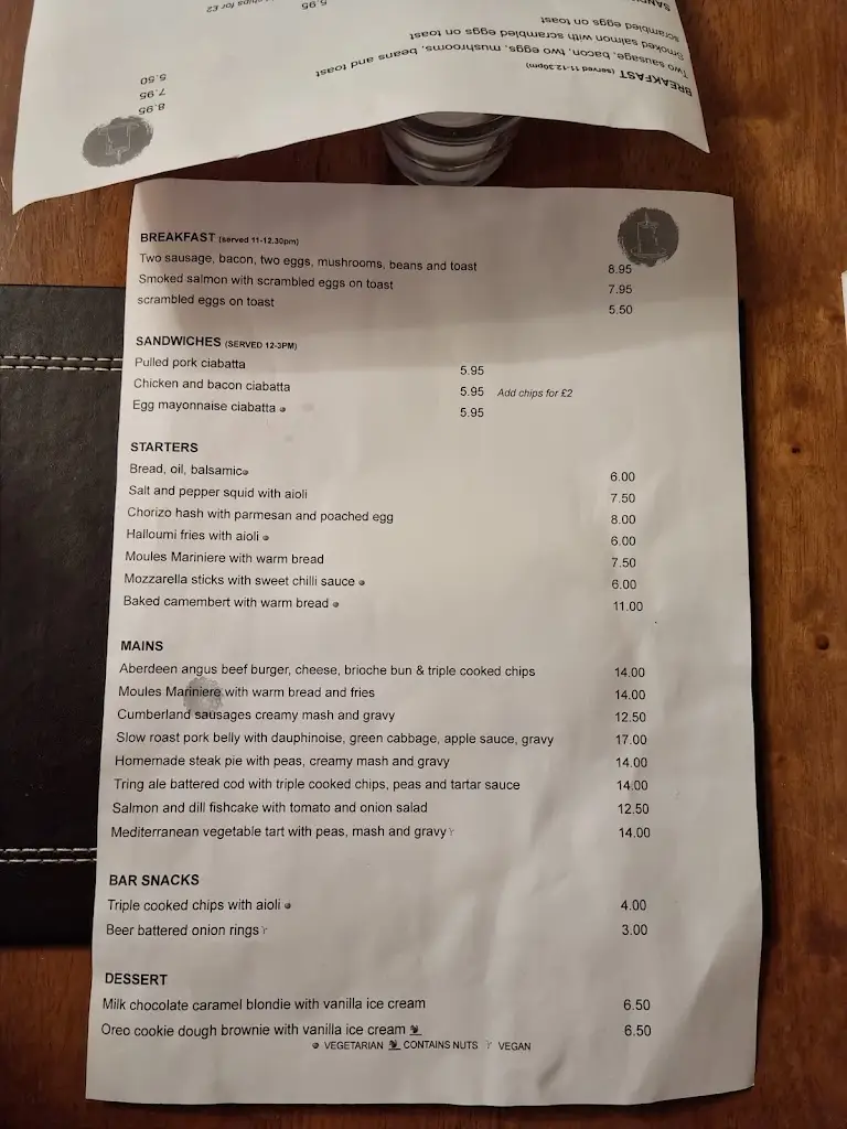 Menu_The Candlestick_Hatfield_immagine_4