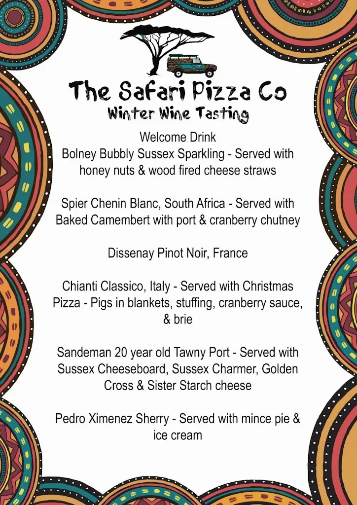 Menu_The Safari Pizza co, pizzeria and wine bar_Haywards Heath_image_1