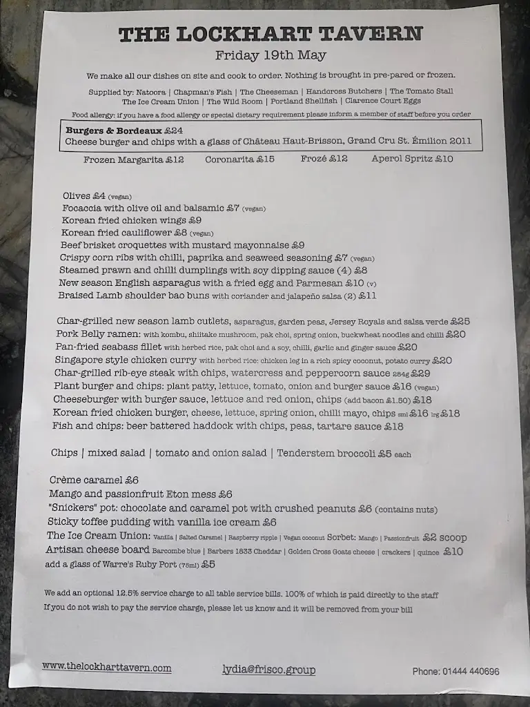 Menu_The Lockhart Tavern_Haywards Heath_image_1