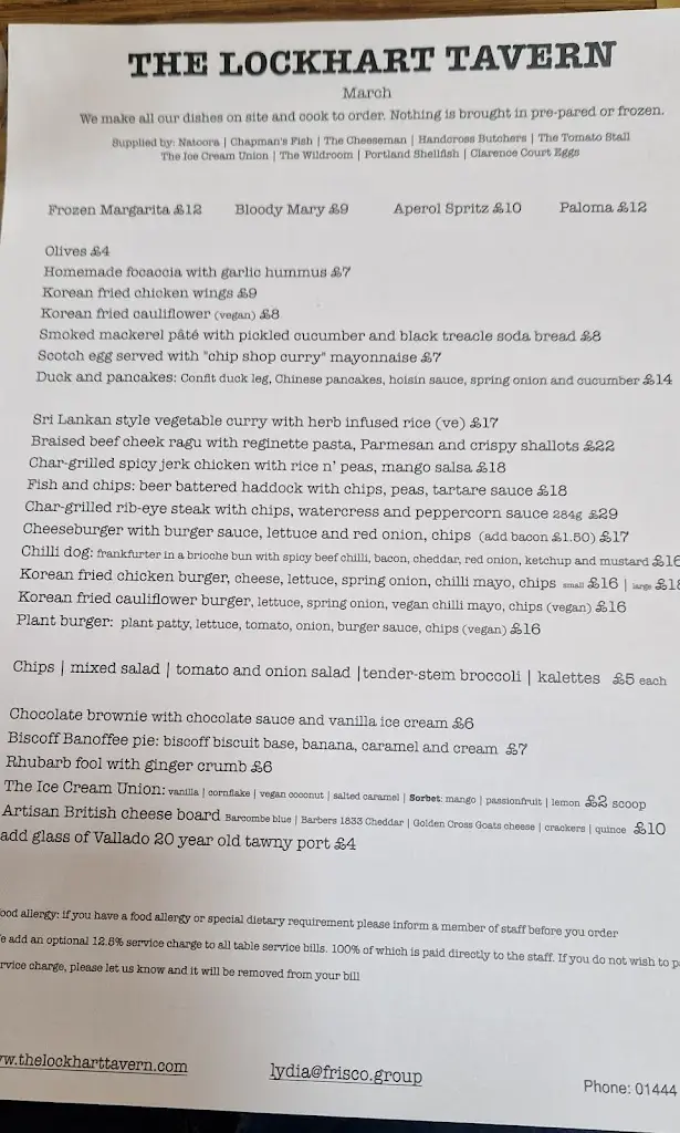 Menu_The Lockhart Tavern_Haywards Heath_image_3