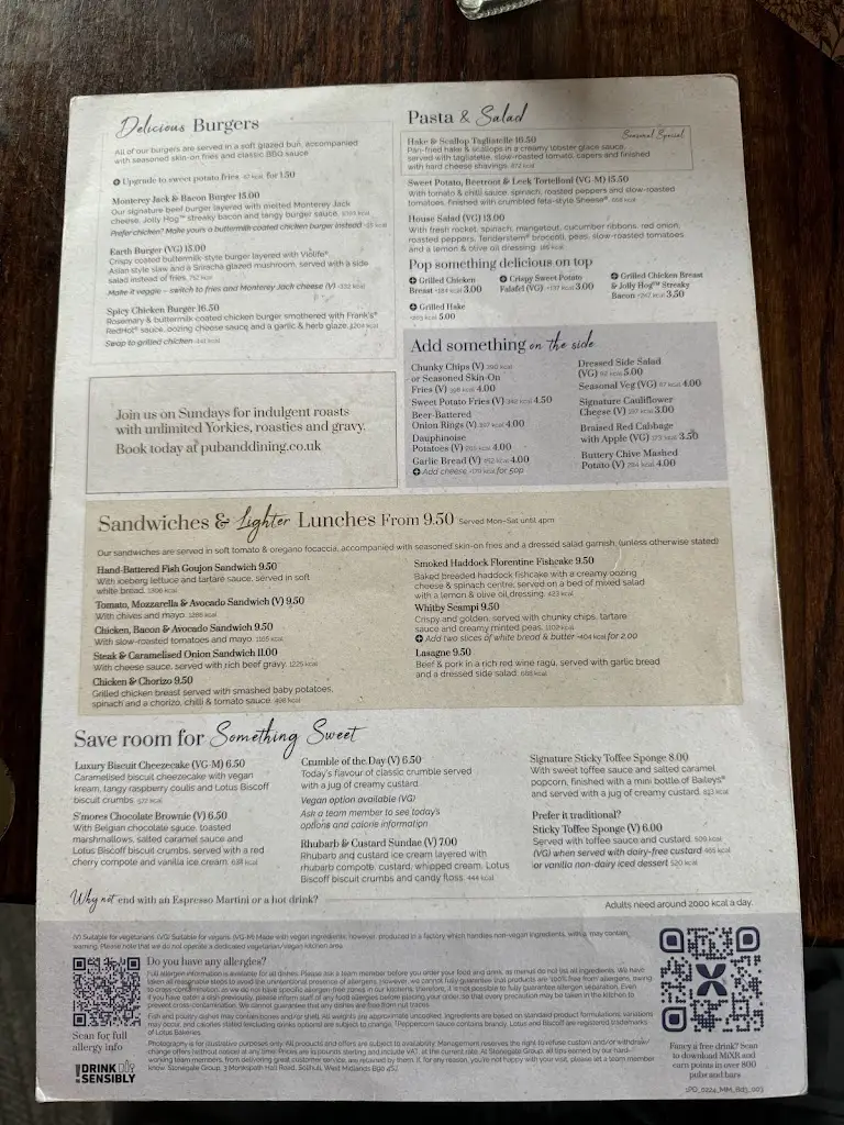 Menu_Ferryboat Inn Sinah Beach_Hayling Island_image_1