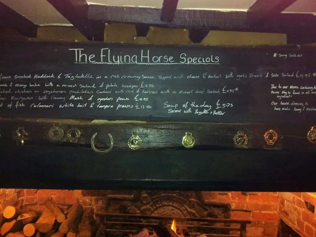Menu_The Flying Horse_Headcorn_image_1