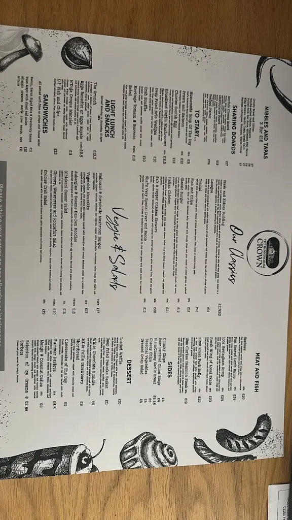 Menu_Banningham Crown_Aylsham_image_2