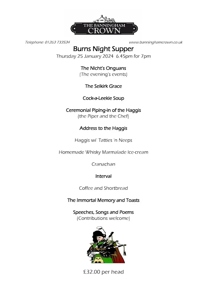 Menu_Banningham Crown_Aylsham_image_3