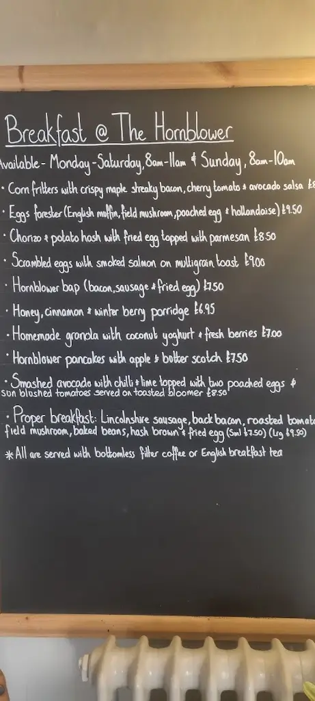 Menu_The Admiral Hornblower_Helpston_image_2