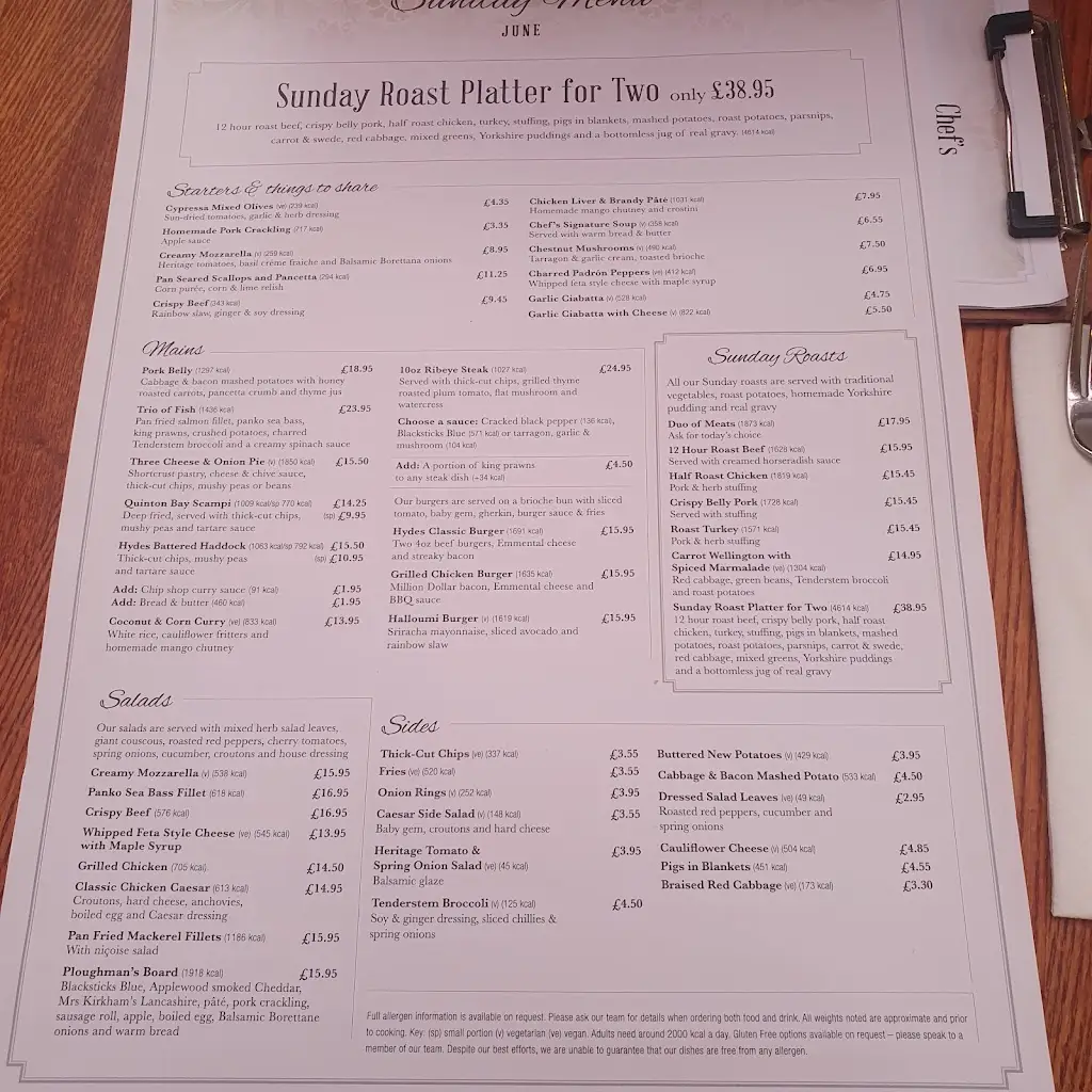 Menu_The Hornsmill_Helsby_image_1