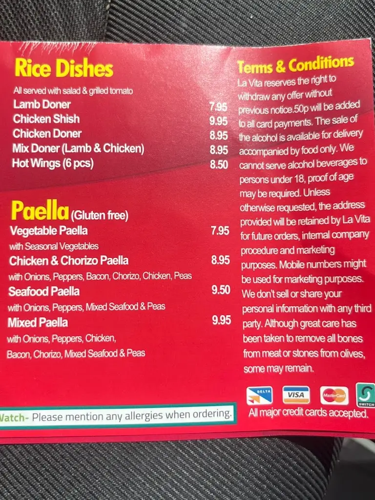 Menu_La Vita_Heavitree_image_2