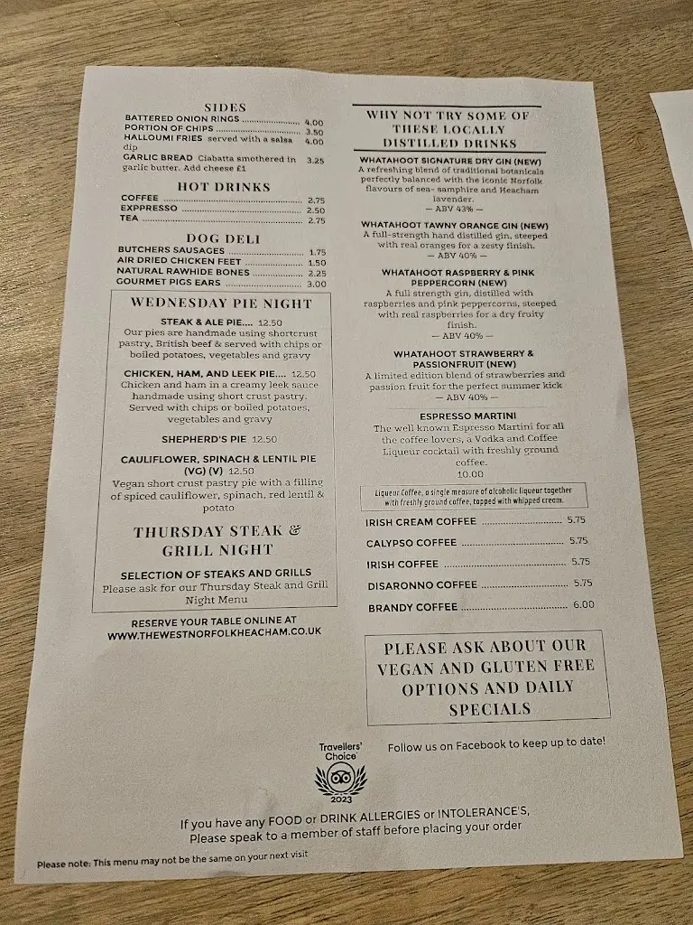 Menu_West Norfolk_Heacham_image_1