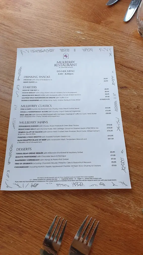 Menu_The Mulberry Restaurant_Heacham_image_2