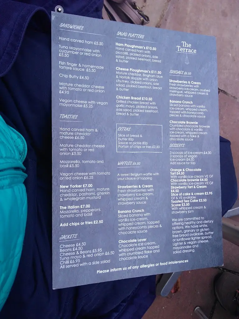 Menu_The Terrace_Heacham_immagine_2