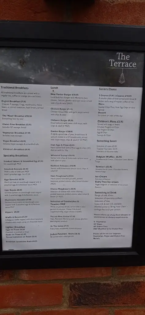 Menu_The Terrace_Heacham_immagine_3