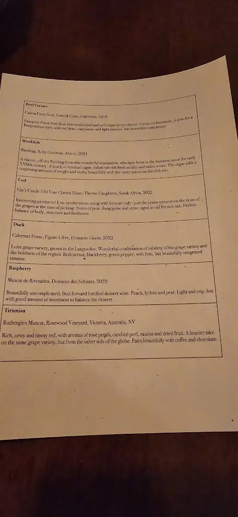 Menu_The Old Bank_Heacham_image_2