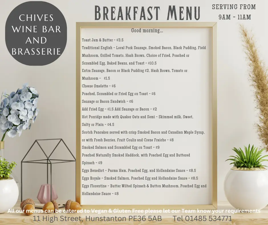Menu_Chives Wine Bar & Brasserie_Heacham_immagine_1
