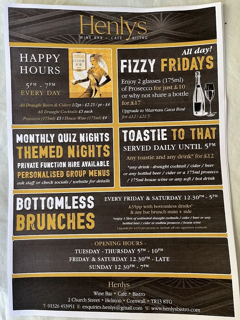 Menu_Henlys Wine Bar & Bistro_Helston_immagine_1