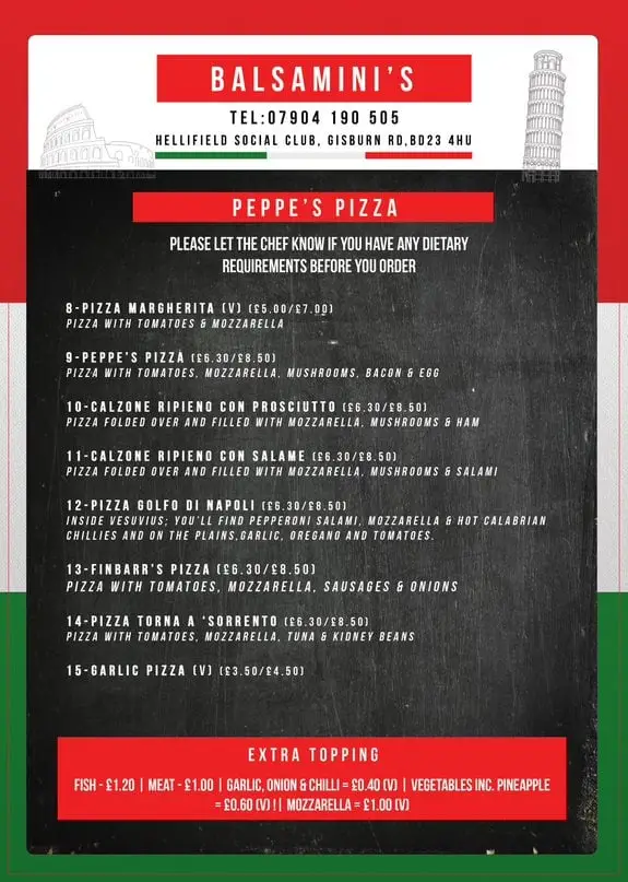Menu_Balsamini's Pizzeria_Hellifield_image_1