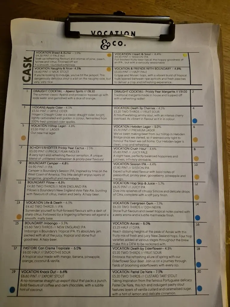 Menu_Vocation & Co. Hebden Bridge_Hebden Bridge_image_1