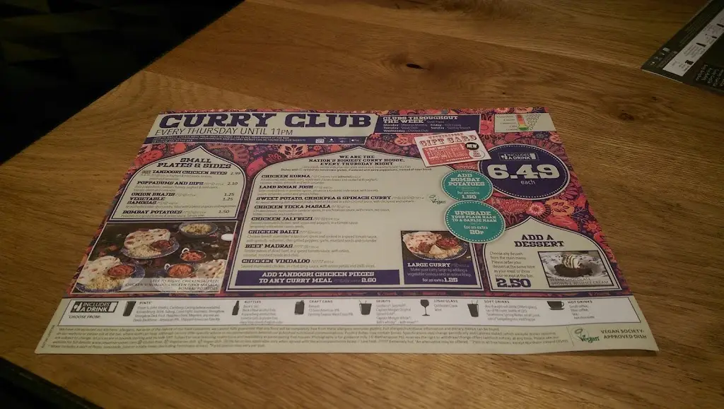 Menu_The Blue Bell_Hemsworth_image_1