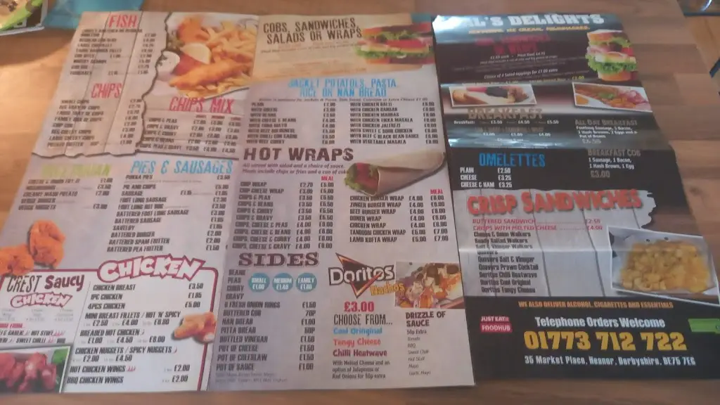 Menu_Crest Of The Wave_Heanor_immagine_1