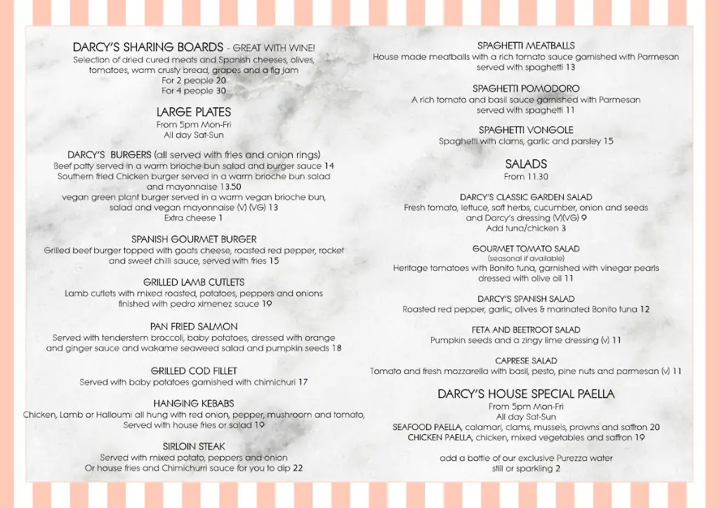 Menu_Darcy's Bar & Restaurant_Hemel Hempstead_image_2