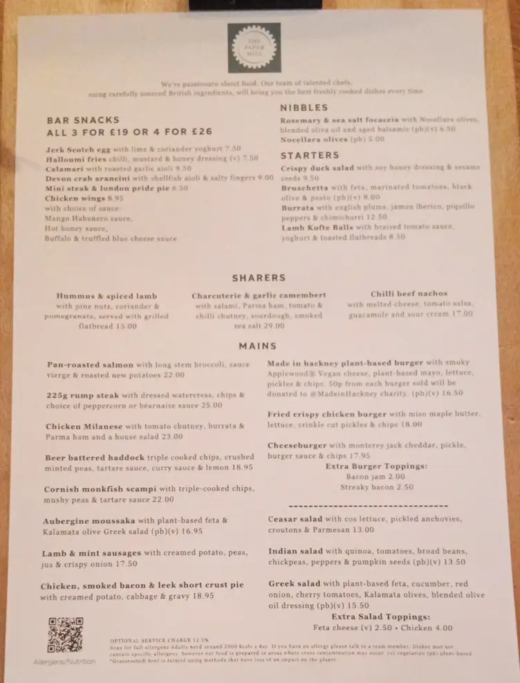 Menu_The Paper Mill, Apsley_Hemel Hempstead_image_1
