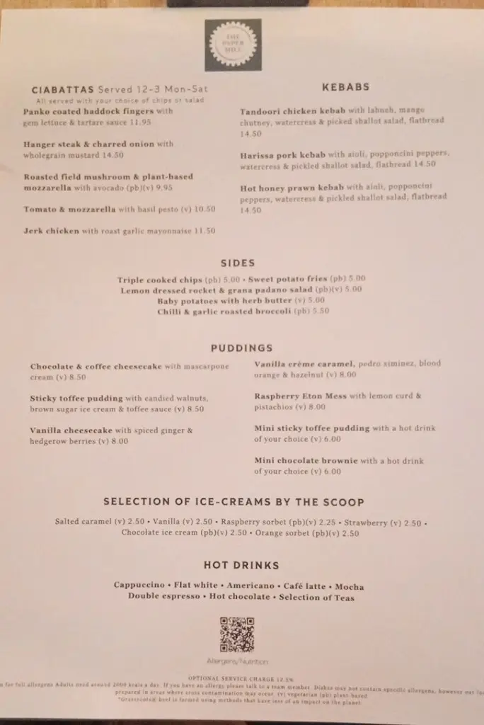 Menu_The Paper Mill, Apsley_Hemel Hempstead_image_2