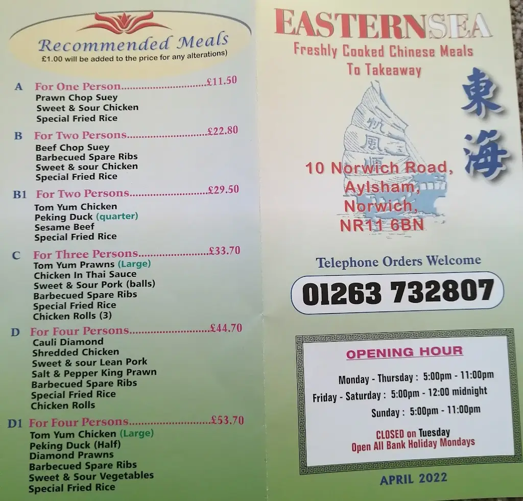 Menu_Eastern Sea_Aylsham_image_3