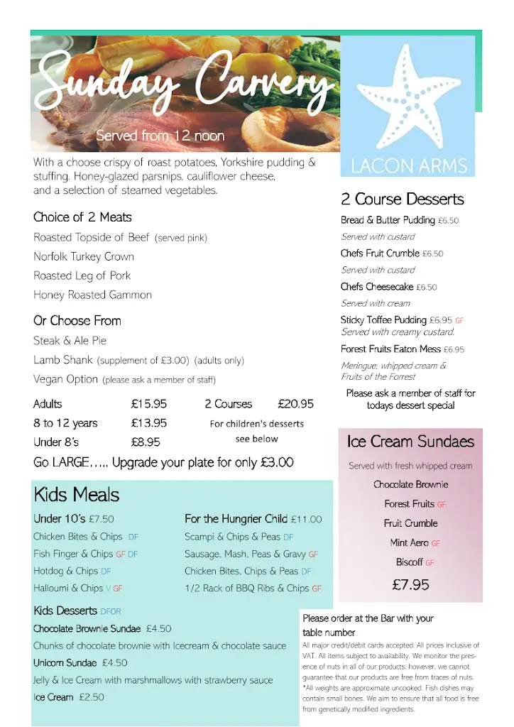 Menu_The Lacon Arms_Hemsby_immagine_4