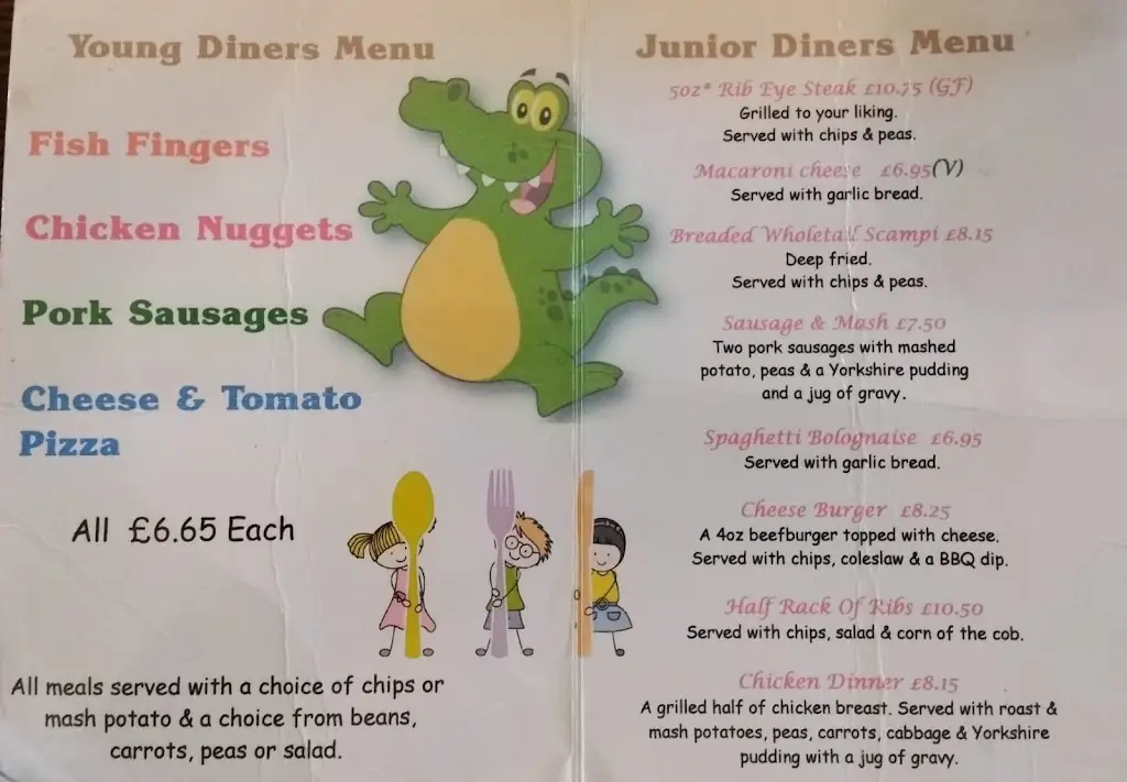 Menu_The Five Bells_Henlow_image_3