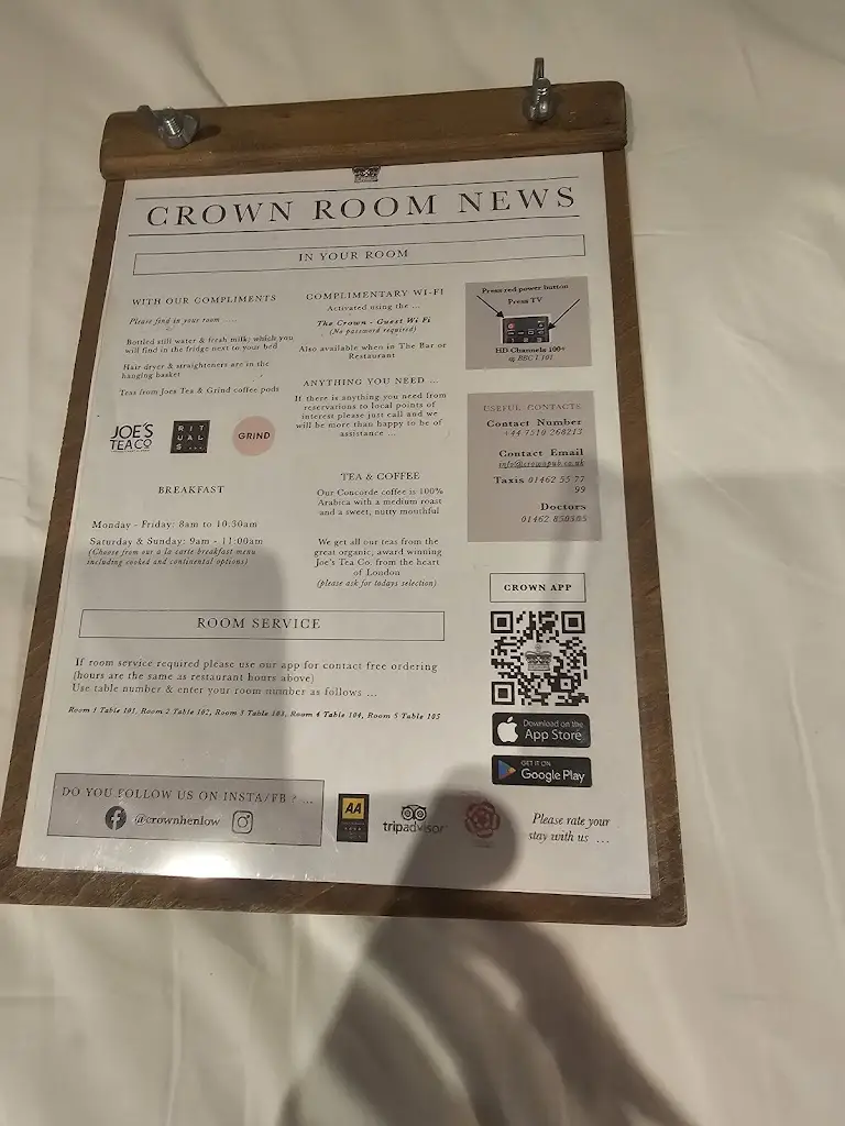 Menu_The Crown_Henlow_image_4