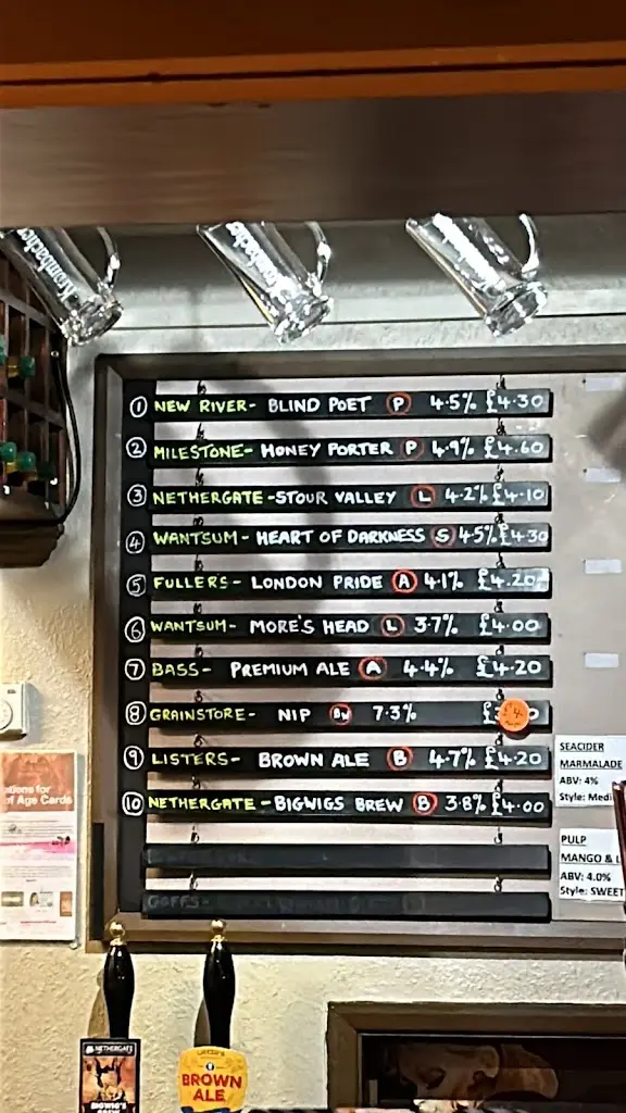 Menu_The Engineers Arms_Henlow_image_4