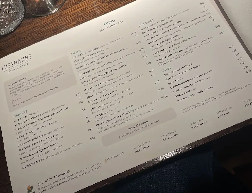 Menu_Lussmanns Brasserie_Hertford_immagine_3