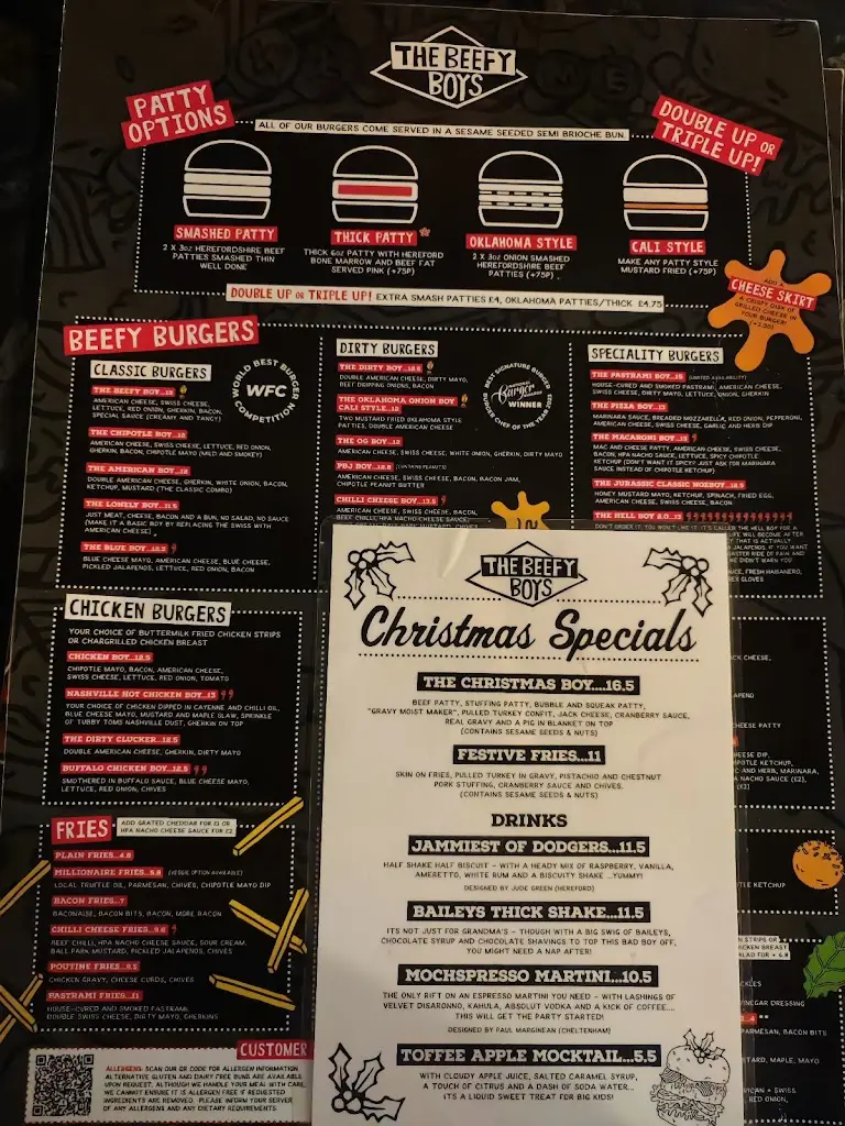 Menu_The Beefy Boys_Hereford_immagine_1