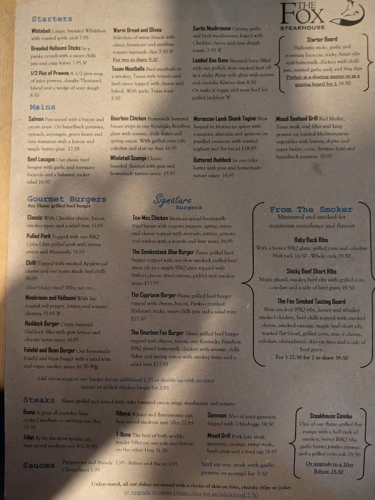 Menu_The Fox_Aylsham_image_3